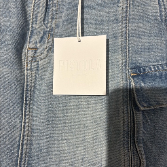 Pistola Light Blue Denim Mini Skirt - Picture 2 of 13